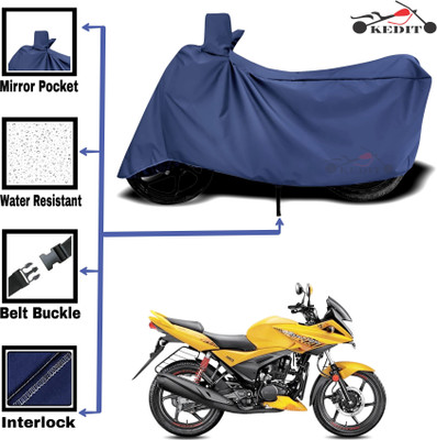 KEDIT Two Wheeler Cover for Hero(Blue)