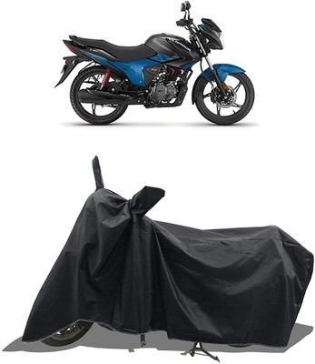 AASHTIK MART Two Wheeler Cover for Hero(Glamour, Black)