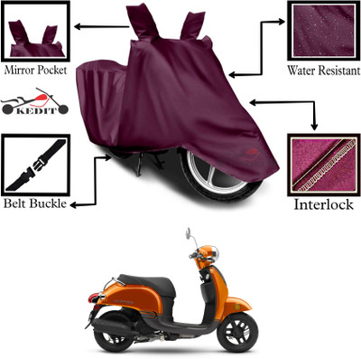 KEDIT Two Wheeler Cover for Hero(Maroon)
