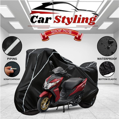 Car Styling Waterproof Two Wheeler Cover for Honda(Dio, Black, White)