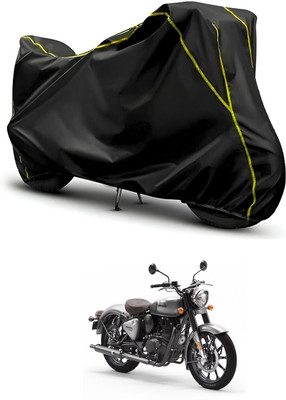 CODOKI Waterproof Two Wheeler Cover for Royal Enfield(Classic Gunmetal, Black, Black)