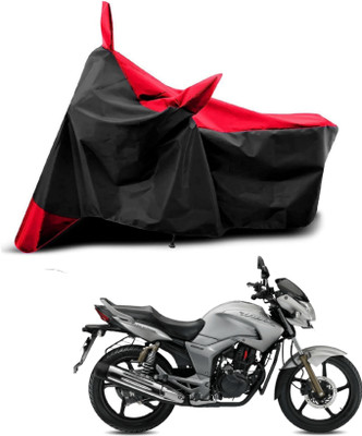 KEDIT Two Wheeler Cover for Hero(Hunk, Red, Black)