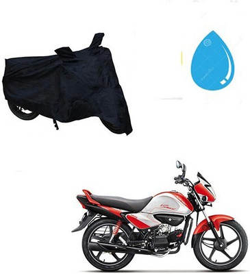 MMSSTAR Waterproof Two Wheeler Cover for Hero(Splendor I Smart, Black)