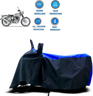 DeepShakshi AUTOMOTIVE Two Wheeler Cover for Royal Enfield(Bullet Trials 500, Blue, Blue)