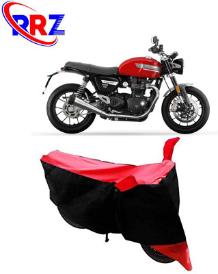 RRZ Waterproof Two Wheeler Cover for Triumph(Twin, Black, Red)