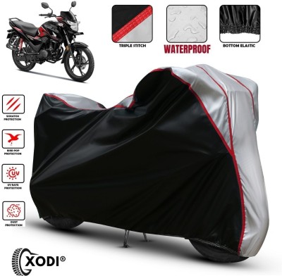 xodi Waterproof Two Wheeler Cover for Honda(SP 125, Silver, Black)