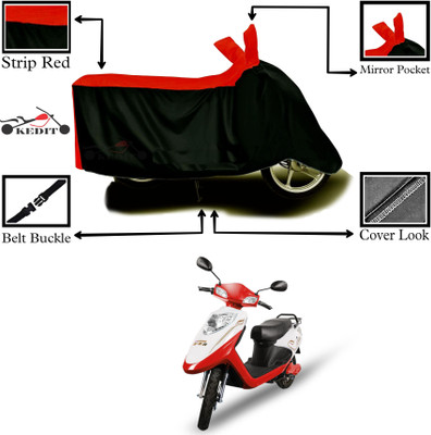 AASHTIK MART Two Wheeler Cover for Avon(Red, Black)