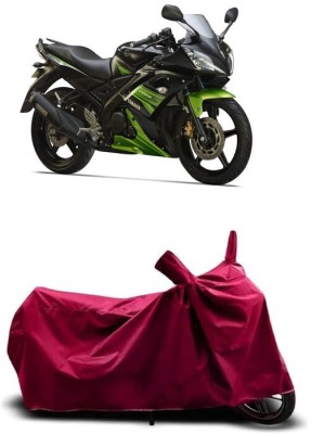 Coxtor Waterproof Two Wheeler Cover for Yamaha(YZF R15S, Maroon)