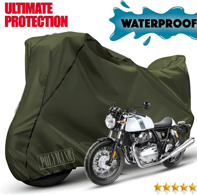 POLYMAXX Waterproof Two Wheeler Cover for Royal Enfield(GT650R, Green, Black)