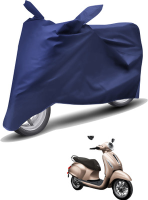 Caronix Waterproof Two Wheeler Cover for Bajaj(Chetak, Blue)
