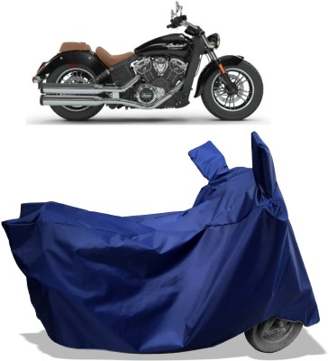 Amexride Two Wheeler Cover for Indian(Scout, Blue)