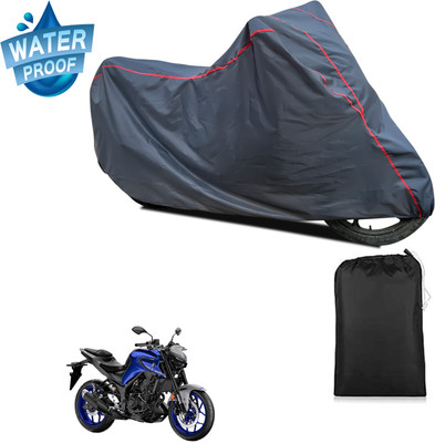 GOSHIV-car and bike accessories Waterproof Two Wheeler Cover for Yamaha(MT 03, Grey)