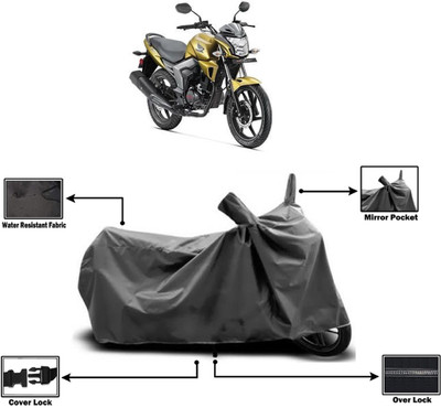 Amexride Two Wheeler Cover for Honda(CB Trigger, Grey)
