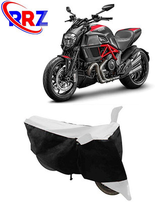 RRZ Waterproof Two Wheeler Cover for Ducati(Diavel, Black, White)