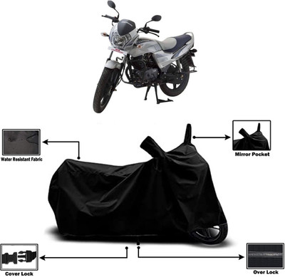 Amexride Two Wheeler Cover for LML(Freedom DX, Black)