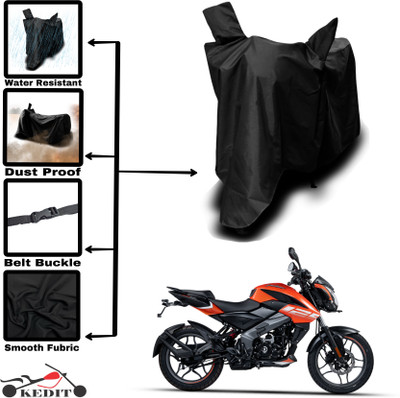 AASHTIK MART Two Wheeler Cover for Bajaj(Pulsar NS125, Black)