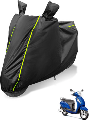 Auto Hub Waterproof Two Wheeler Cover for Suzuki(Access 125, Black)