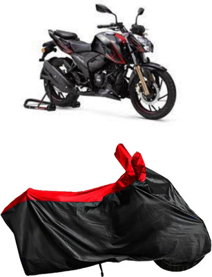 APNEK Waterproof Two Wheeler Cover for Bajaj(Apache RTR 160, Black, Red)