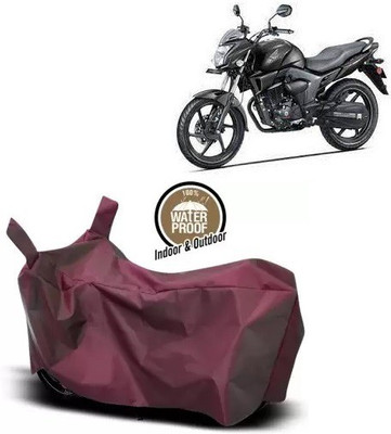 OliverX Waterproof Two Wheeler Cover for Honda(CB Trigger, Maroon)