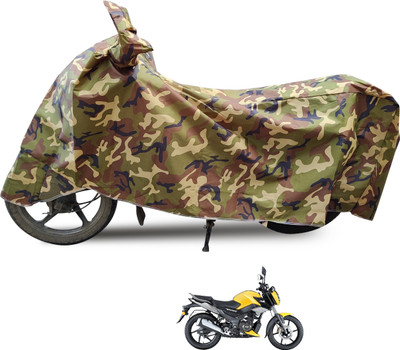 Euro Care Waterproof Two Wheeler Cover for TVS(Raider, Black)