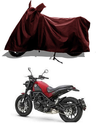 GROFATIK Two Wheeler Cover for Benelli(Leoncino, Maroon)