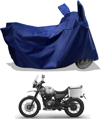 Amexride Two Wheeler Cover for Royal Enfield(500, Blue)