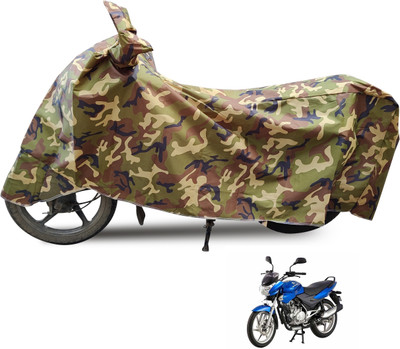 Euro Care Waterproof Two Wheeler Cover for Bajaj(Discover 150 f, Black)