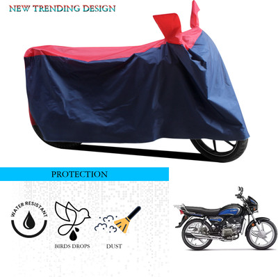SnehaSales Waterproof Two Wheeler Cover for Hero(MotoCorp Splendor Plus, Black, Red)
