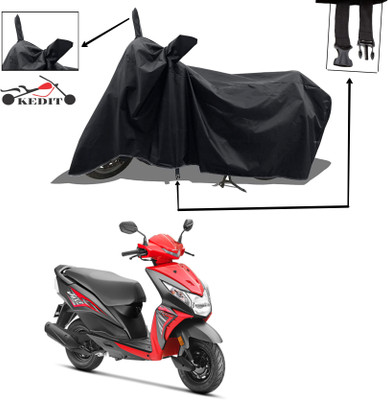 KEDIT Two Wheeler Cover for Universal For Bike(Dio, Black)