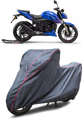 GGK RANTAL Waterproof Two Wheeler Cover for TVS(Apache RTR 200 4V, Grey)