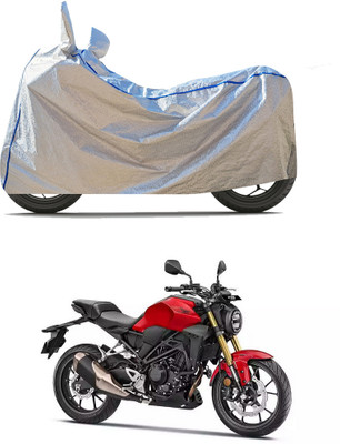 CODOKI Waterproof Two Wheeler Cover for Honda(CB300R, Silver)