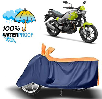 ROYAL AUTO MART Waterproof Two Wheeler Cover for Hero(Xpulse 200T, Blue, Orange)
