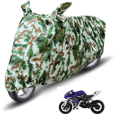 Auto Hub Waterproof Two Wheeler Cover for Yamaha(YZF R25, Green)