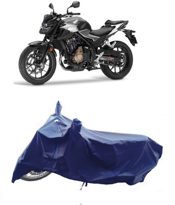 Wegather Two Wheeler Cover for Honda(CB500F, Blue)