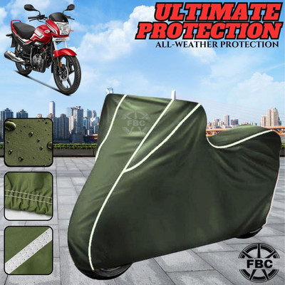 AutoGalaxy Waterproof Two Wheeler Cover for Hero(Super Splendor, Green)
