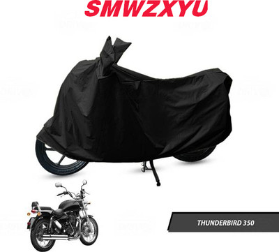 smwzxyu Waterproof Two Wheeler Cover for Royal Enfield(Thunderbird 350, Black)
