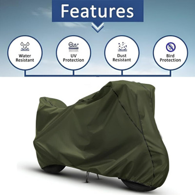 OliverX Waterproof Two Wheeler Cover for Suzuki(Gixxer, Green)