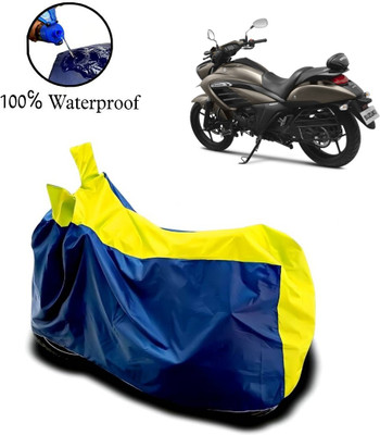 rakku Waterproof Two Wheeler Cover for Suzuki(Intruder, Yellow, Blue)