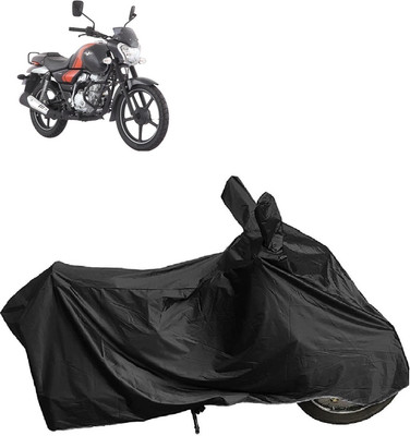 DIGGU Two Wheeler Cover for Bajaj(V12, Black)