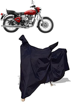 Amexride Two Wheeler Cover for Royal Enfield(Electra 4S, Black)