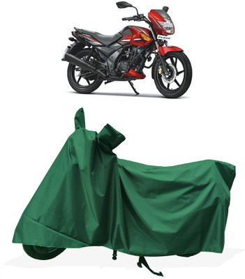 Tricway Two Wheeler Cover for TVS(Flame DS 125, Green)