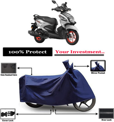 Amexride Two Wheeler Cover for Yamaha(RayZR 125 Fi, Blue)