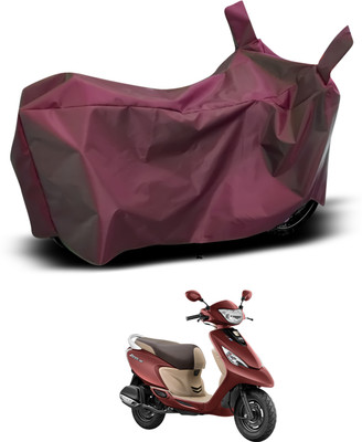 PAGORA Waterproof Two Wheeler Cover for TVS(Scooty Zest 110, Maroon)