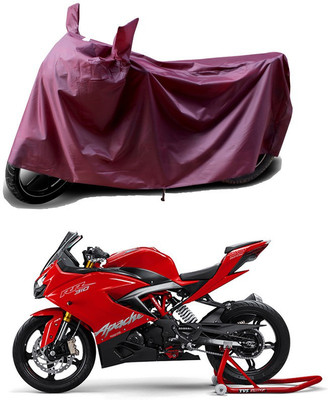 APNEK Waterproof Two Wheeler Cover for TVS(Apache RTR 310 BS6, Maroon)