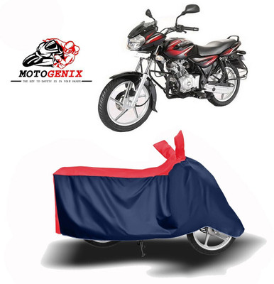 MOTOGENIX Two Wheeler Cover for Bajaj(Discover 100 DTS-i, Red, Blue)
