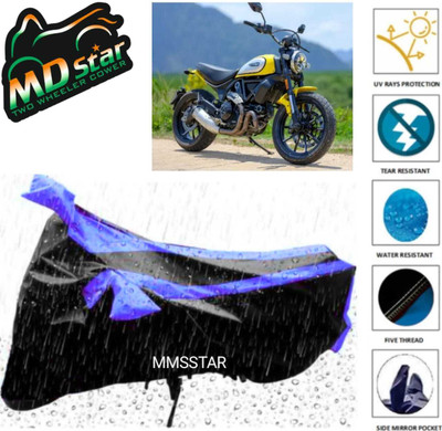 Mdstar Waterproof Two Wheeler Cover for Yamaha(Activa i, Blue)