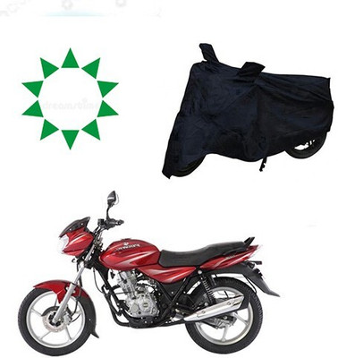 DeepShakshi AUTOMOTIVE Waterproof Two Wheeler Cover for Bajaj(Discover 125 DTS-i, Black)