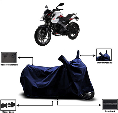Amexride Two Wheeler Cover for Bajaj(Pulsar 160 NS DTS-i, Blue)