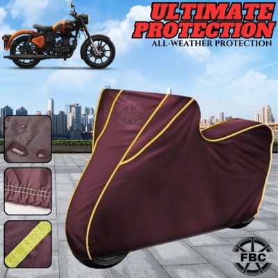 FBC Waterproof Two Wheeler Cover for Royal Enfield(Bullet, Maroon)