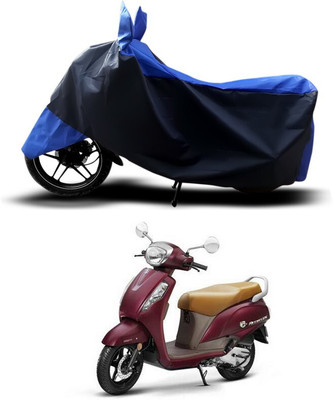 SEBONGO Waterproof Two Wheeler Cover for Suzuki(Access 125, Blue)